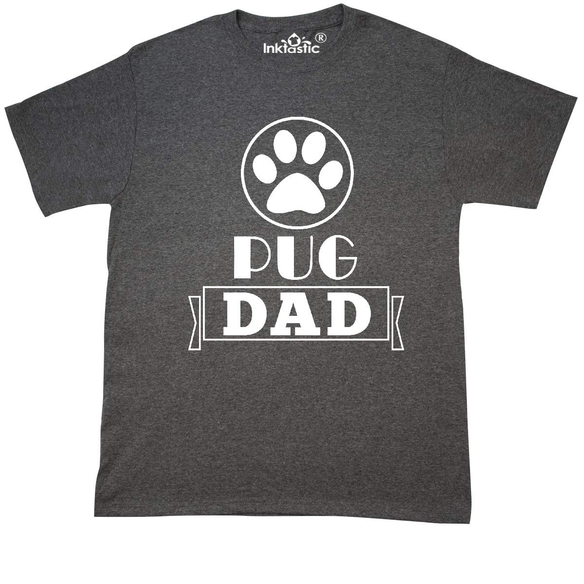 Inktastic Pug Dad Dog Lover Gift T-Shirt - Funny Animal Apparel for Father's Day, Birthday & Casual Wear