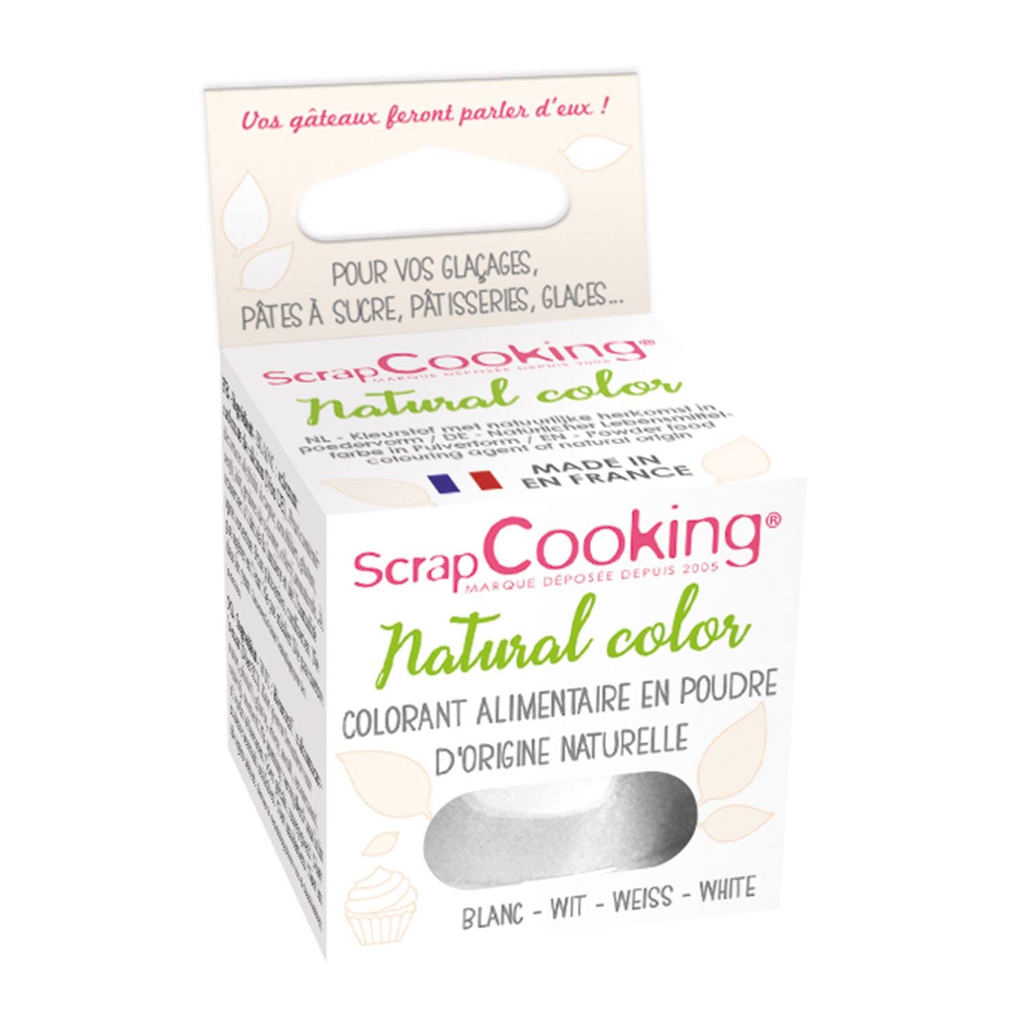 Natural White Food Coloring Powder - Non-GMO, Vegan, Gluten-Free for Baking, Cake Decorating & DIY Crafts