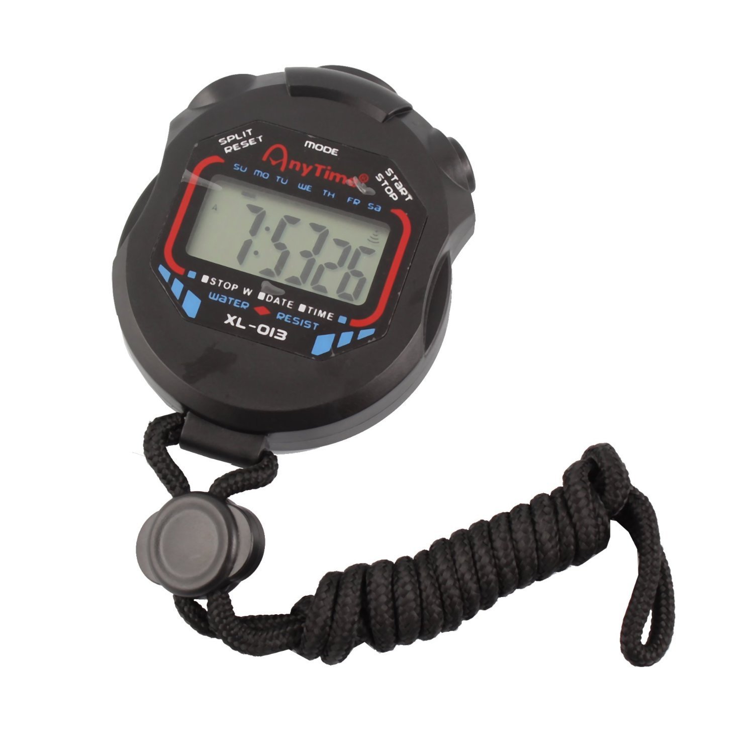 Waterproof Digital Sports Stopwatch with Large Display - Date, Time, Alarm & Timer Function - Ideal for Coaches, Referees & Fitness Training | Swimming, Running, Basketball & Track Field Use