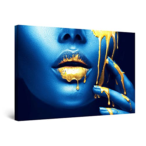 Blue Gold Woman