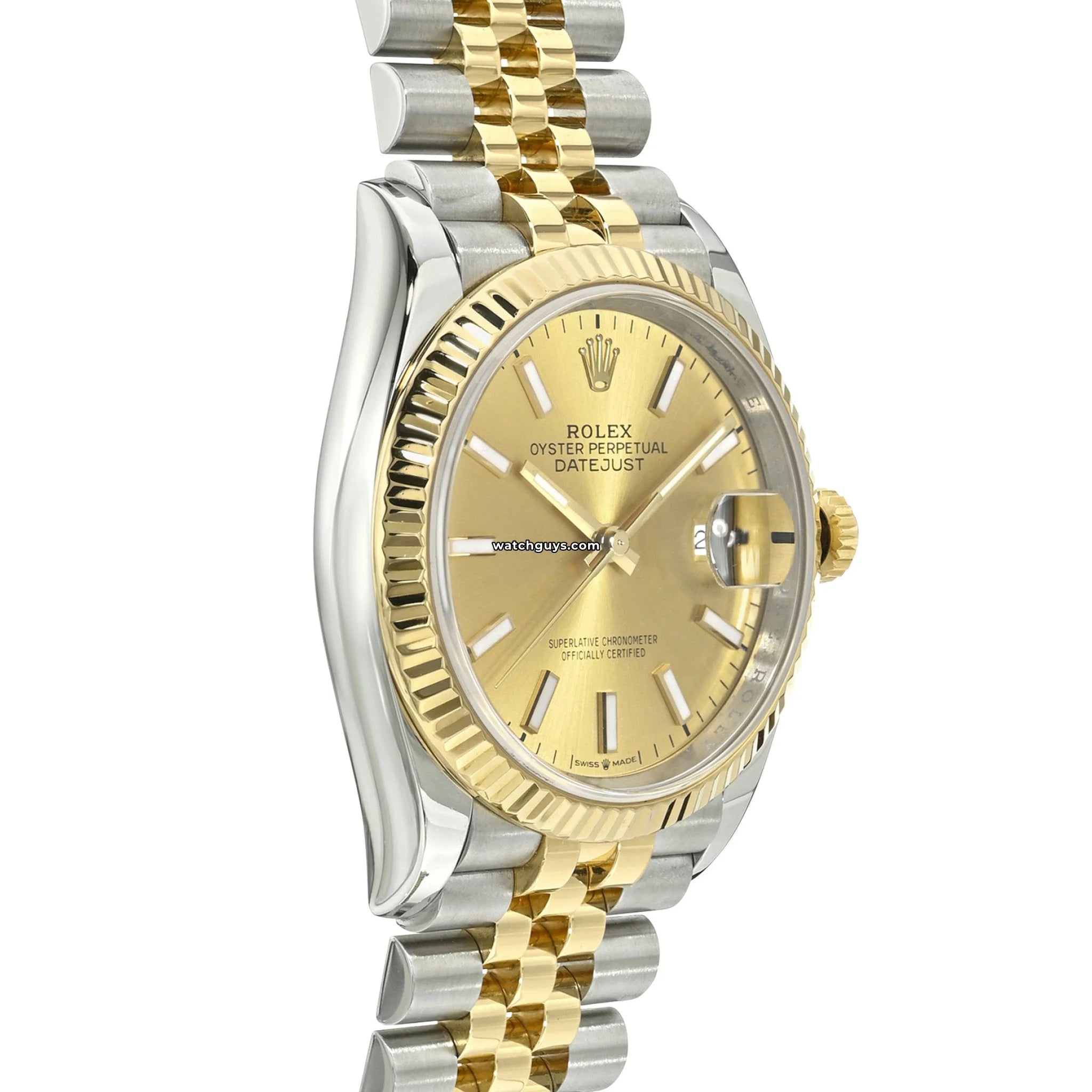 Rolex Datejust 126233 Men's Watch - 36mm Champagne Dial, Jubilee Bracelet, Stainless Steel & 18k Gold - Luxury Dress Watch for Business & Formal Occasions