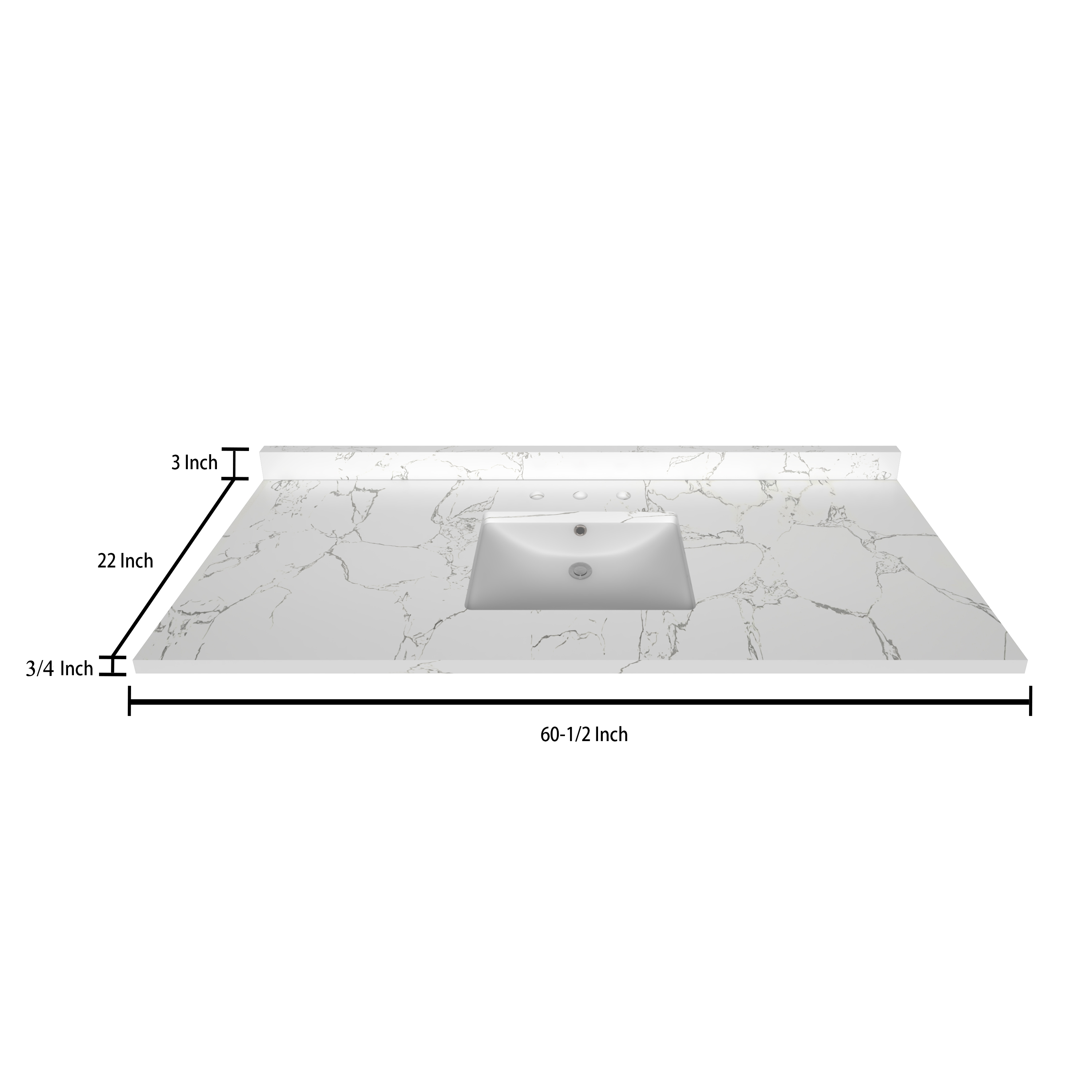Premium Carrara White 60.5