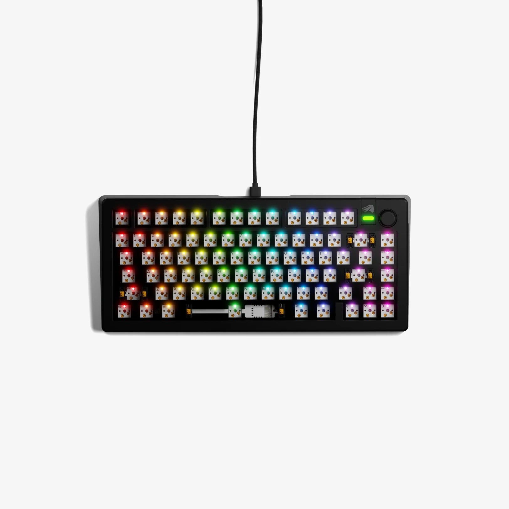 GMMK 3 60% Hot-Swappable Mechanical Gaming Keyboard Barebones Kit - Compact RGB Backlit for PC, Mac, Esports & Typing Enthusiasts