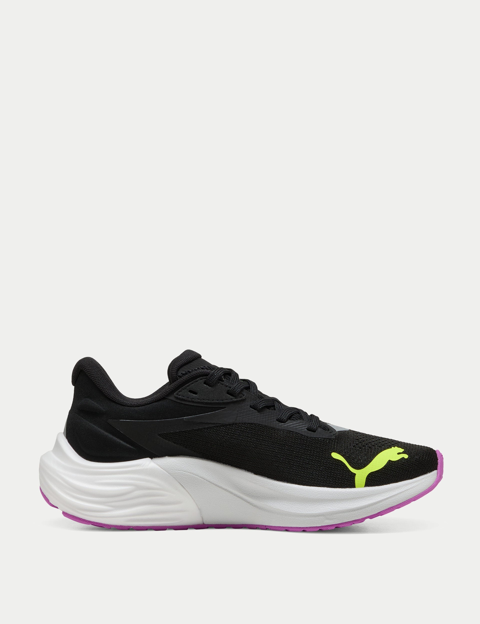 Electrify NITRO 4 Running Shoes for Men & Women - Lightweight Cushioned Athletic Sneakers in Black/Yellow Alert - Perfect for Jogging, Gym Workouts & Daily Wear