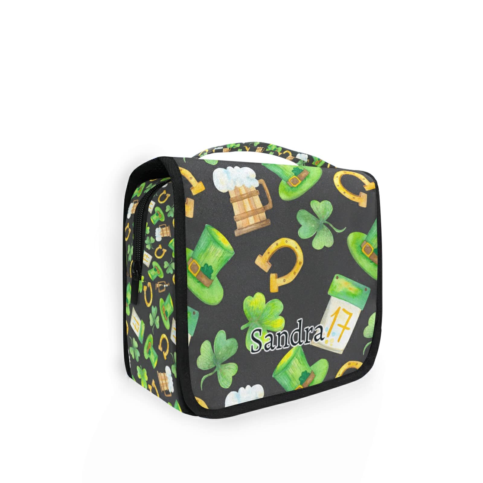 Custom Personalized Travel Hanging Toiletry Bag - Large Waterproof Cosmetic Organizer for Makeup & Toiletries | Perfect for Men & Women Traveling, Camping & Gym Use