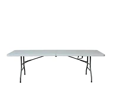 Foldable Banquet Table 2.4m (8ft) - Heavy Duty Portable Folding Table for Parties, Events, Catering & Outdoor Gatherings