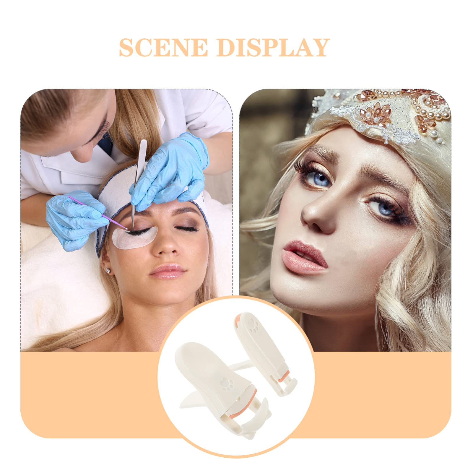 Uonlytech Portable Plastic Eyelash Curler - Mini Travel Lash Curling Tool Set for Makeup | Perfect for Home, Travel & On-the-Go Beauty Routine