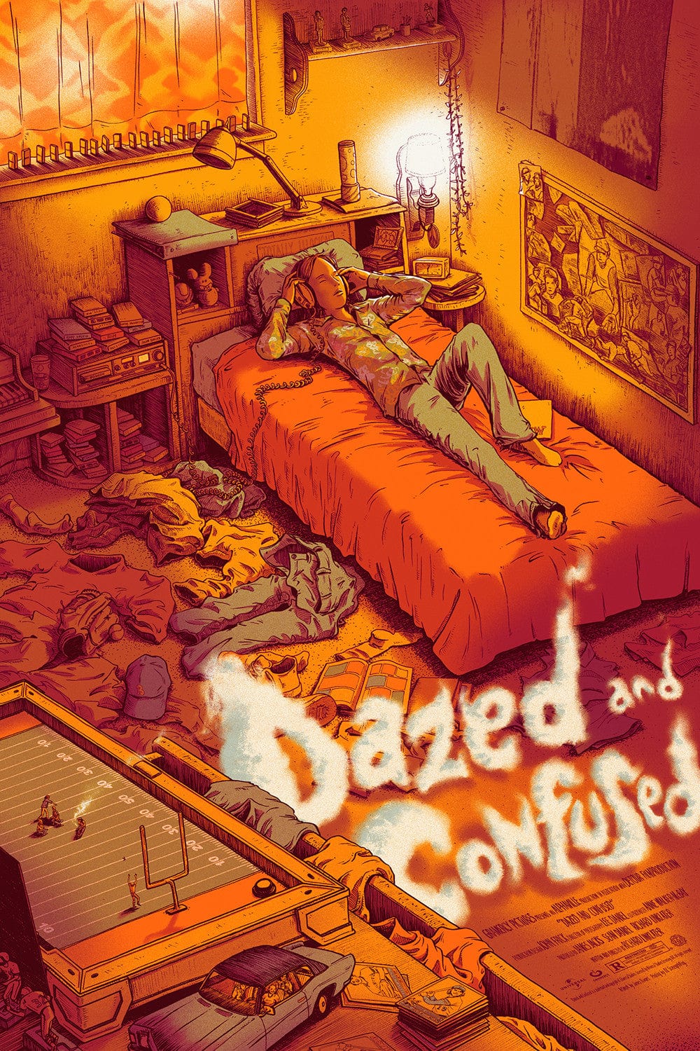 Dazed and Confused Movie Poster - Vintage 90s Film Wall Art Decor for Movie Lovers & Pop Culture Fans - Perfect for Home Theater, Bedroom, Office & Gift Giving