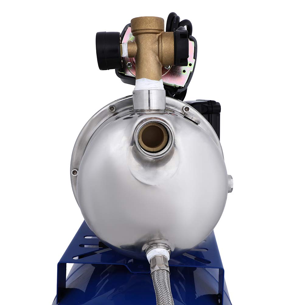 SCITOO 1.5 HP Shallow Well Jet Pump 1215GPH High Pressure Water Booster Pump for Home, Garden Irrigation & Water Supply - Perfect for Lawn Sprinklers, RV Water Systems & Farm Use