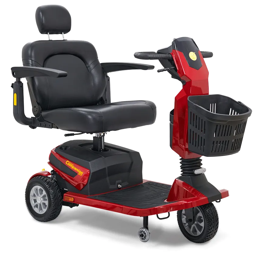 Companion HD 3 Wheel Mobility Scooter for Adults - Lightweight Foldable Electric Scooter with Comfortable Seat - Perfect for Shopping, Travel & Outdoor Activities