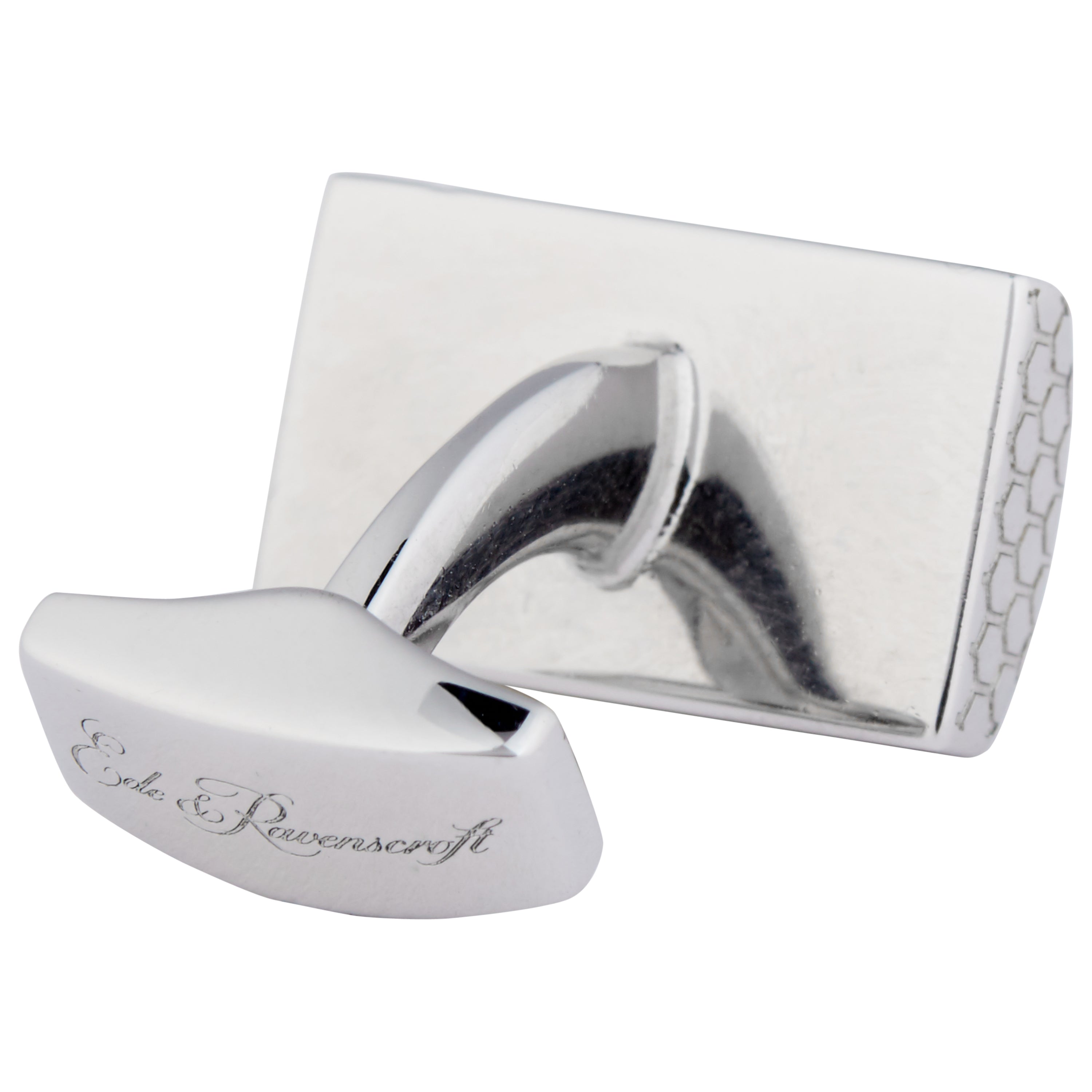 Elegant Silver & Mother of Pearl D-Shaped Cufflinks for Men - Perfect for Weddings, Business Attire & Formal Events