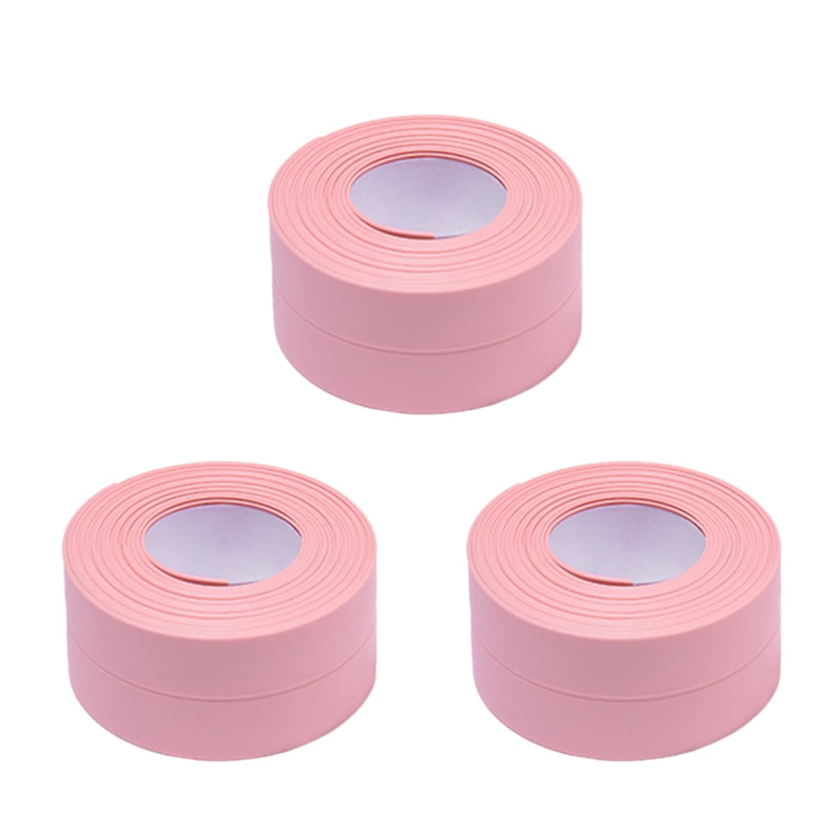 Mobestech Waterproof Caulk Tape Strip - Self Adhesive Kitchen & Bathroom Sealant Tape for Gaps, Cracks & Leaks (3 Pack) - Perfect for Sinks, Showers, Windows & Doors
