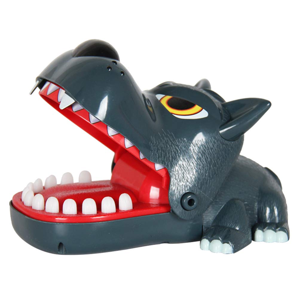 Jojofuny Crocodile Teeth Biting Finger Toy - Fun Wolf Shaped Prank Game for Kids & Adults - Creative Desktop Parent-Child Interactive Toy for Parties, Family Gatherings & Stress Relief