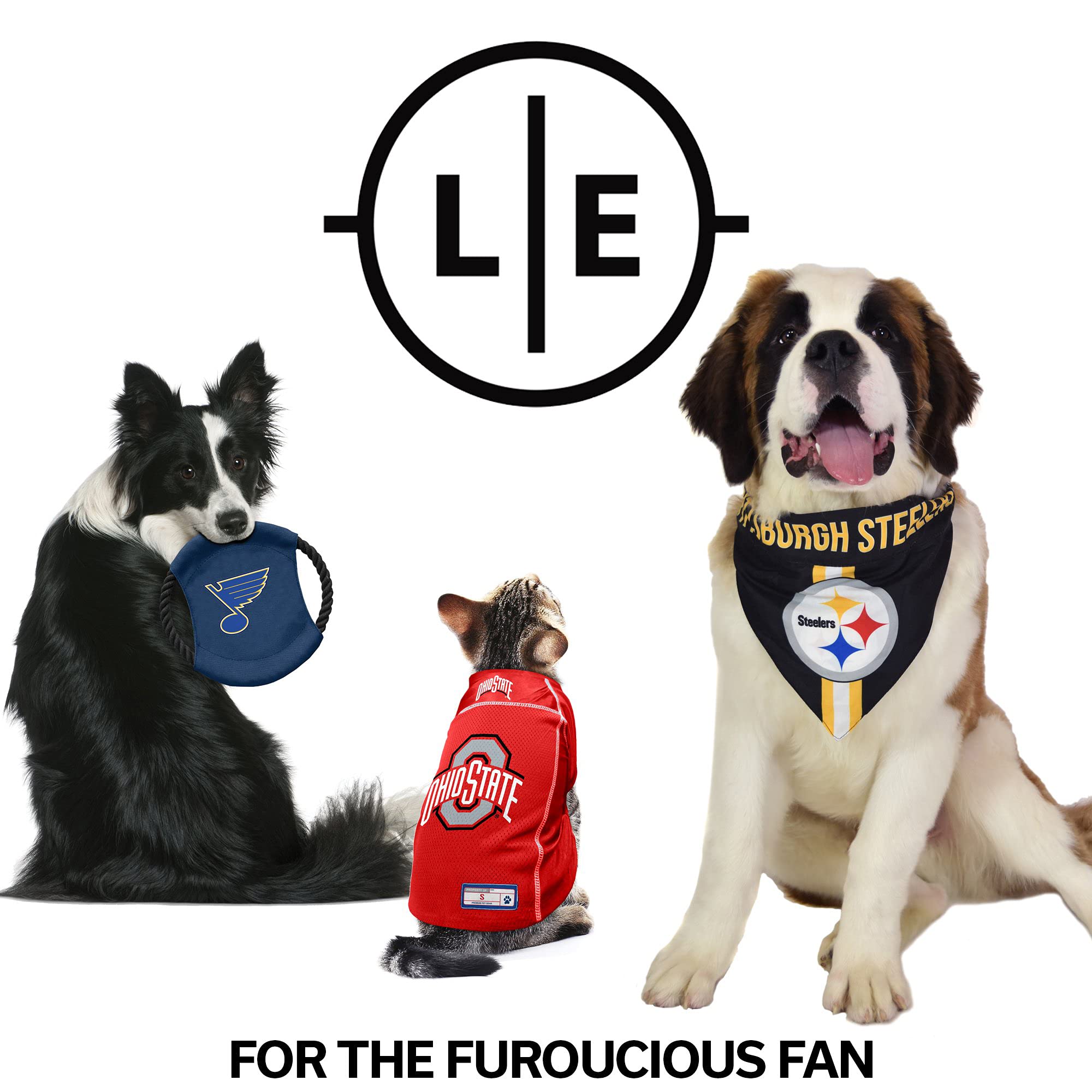 Littlearth NFL Unisex-Adult Premium Metal Pet Collar - Durable All-Metal Design for Dogs & Cats - Perfect for Game Day & Outdoor Adventures