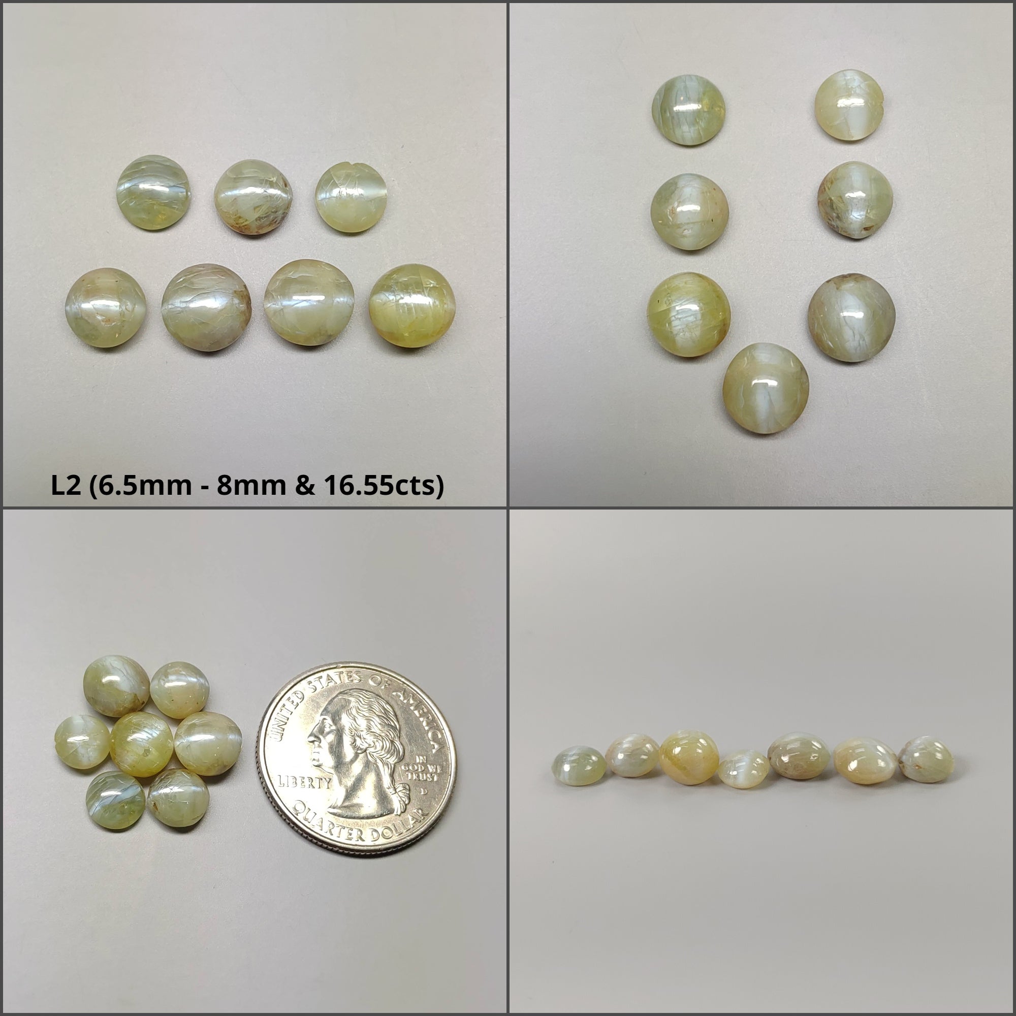 Natural Untreated Chrysoberyl Cat's Eye Gemstone Cabochon - Round & Oval Shapes for Jewelry Making, Healing Crystals & Collectibles