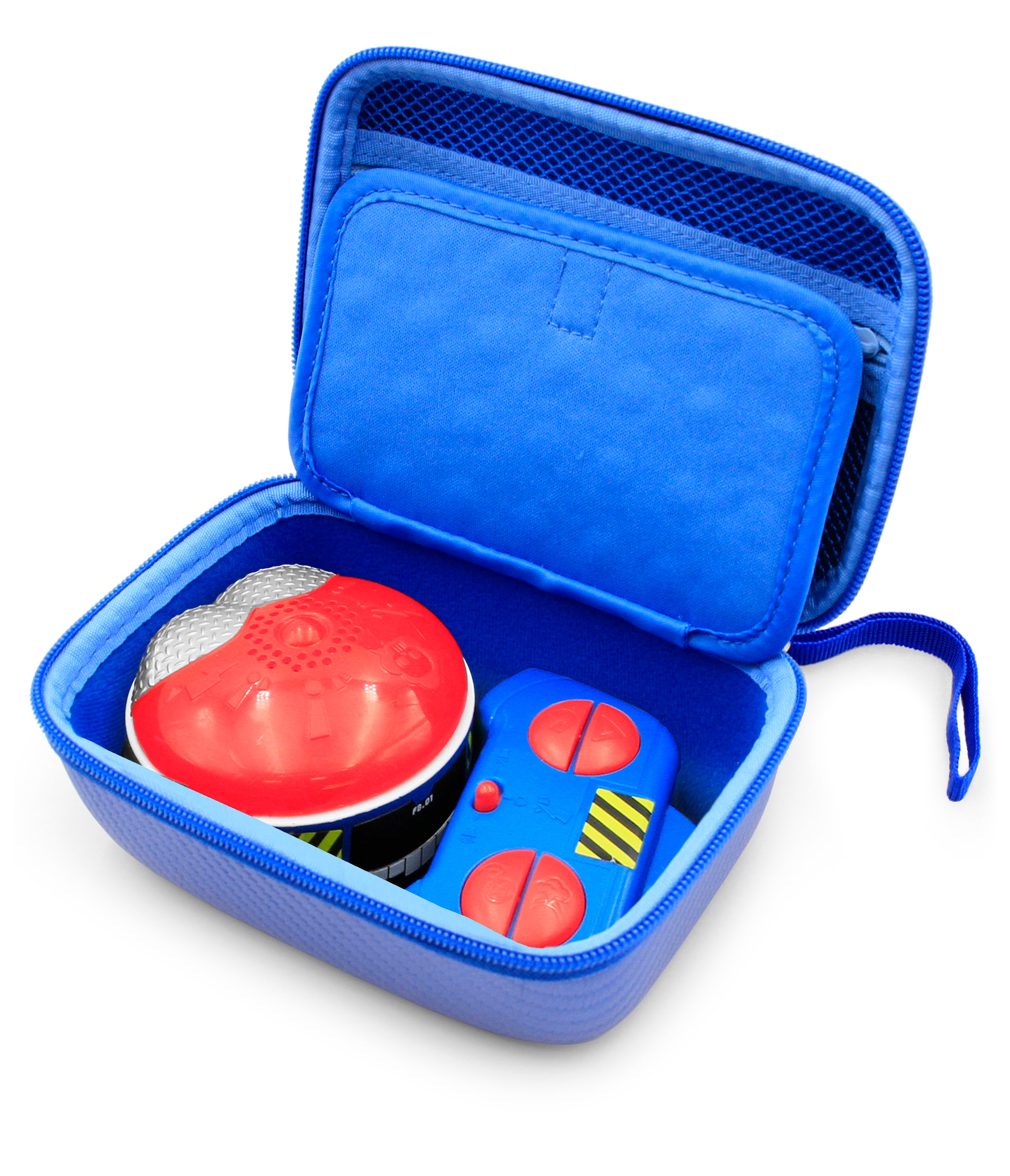 CASEMATIX Blue Travel Storage Case for Really Rad Robots Fartbro - Electronic Remote Control Farting Robot Toy with Accessories - Perfect for Kids Playtime, Birthday Gifts & Travel Organization