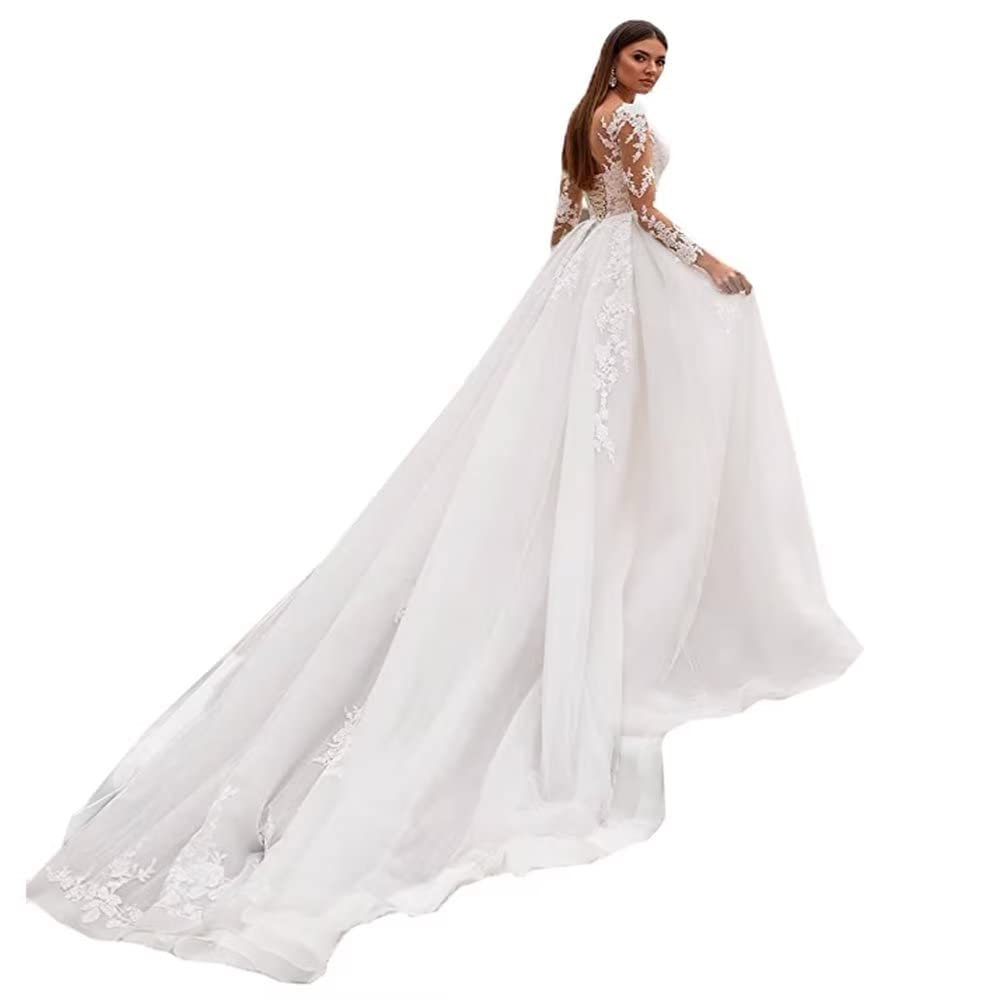 Elegant Mermaid Wedding Dress Satin Sweep Train V-Neck Backless Beach Bridal Gown - Perfect for Beach Weddings, Destination Ceremonies & Romantic Photoshoots