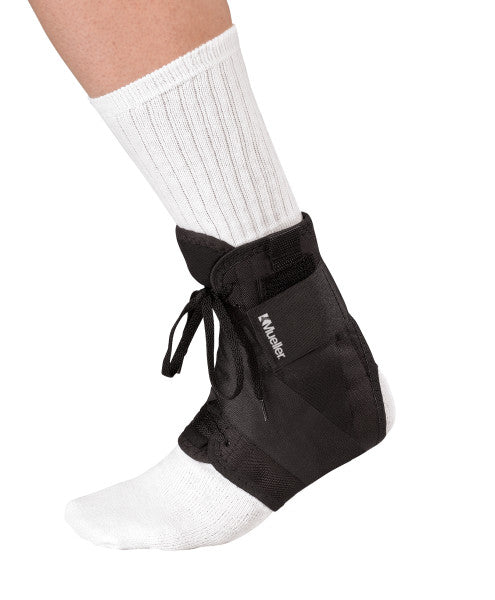 Mueller Soft Ankle Brace with Adjustable Straps - Large Size for Sprain Support & Injury Recovery - Perfect for Running, Basketball & Sports Activities
