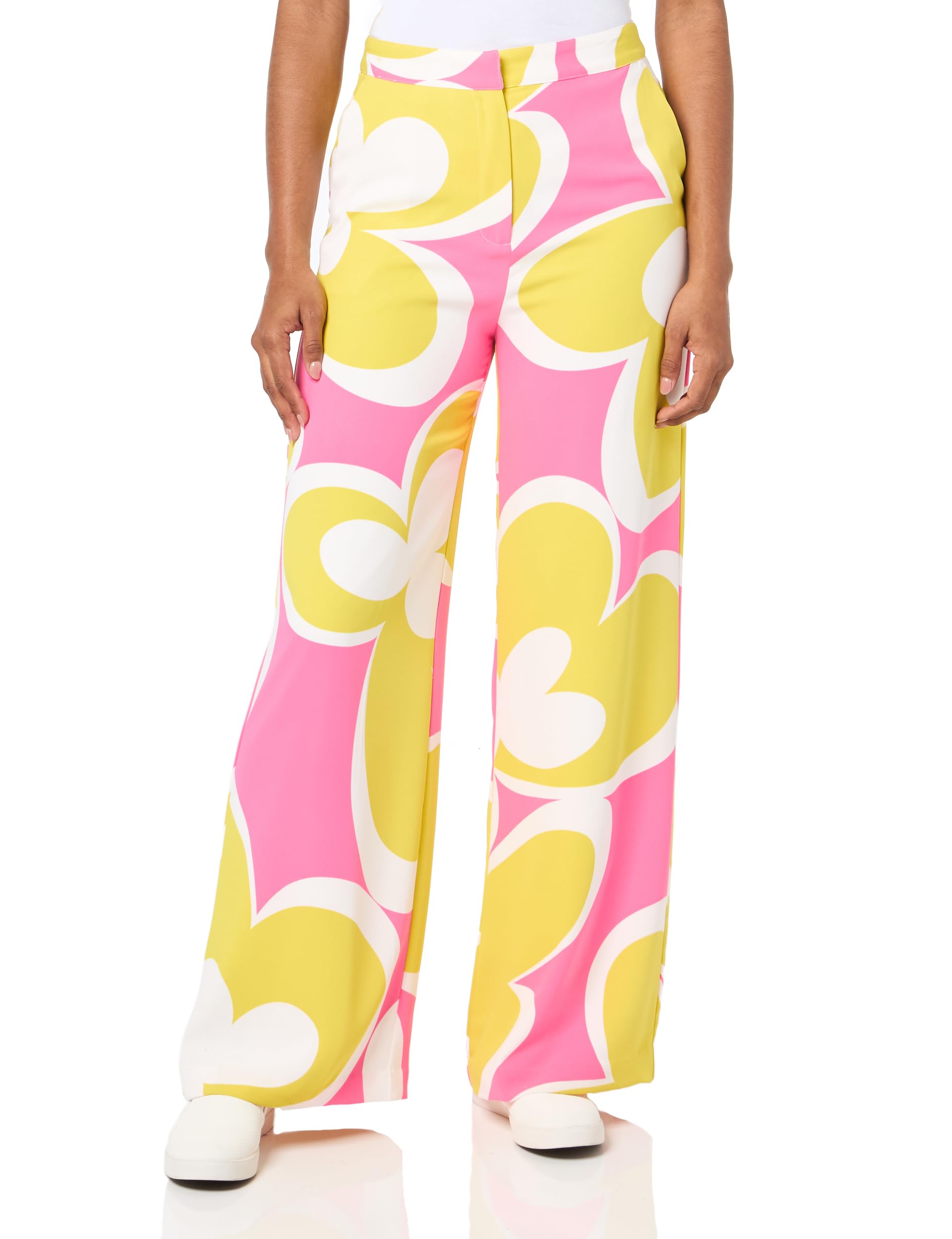 Trina Turk Women's Drapey Wide Leg Pants - Comfortable High Waisted Palazzo Trousers for Work, Travel & Casual Wear | Plus Size Options Available