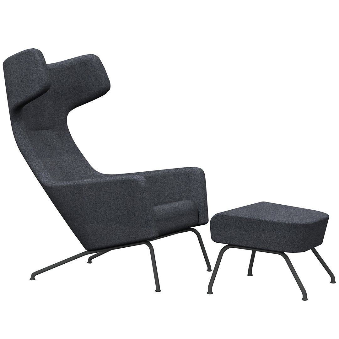 Havana Wing Chair - Mid-Century Modern Accent Armchair for Living Room, Bedroom & Office - Comfortable Upholstered Lounge Chair with High Back Support - Perfect for Reading, Relaxing & Home Decor