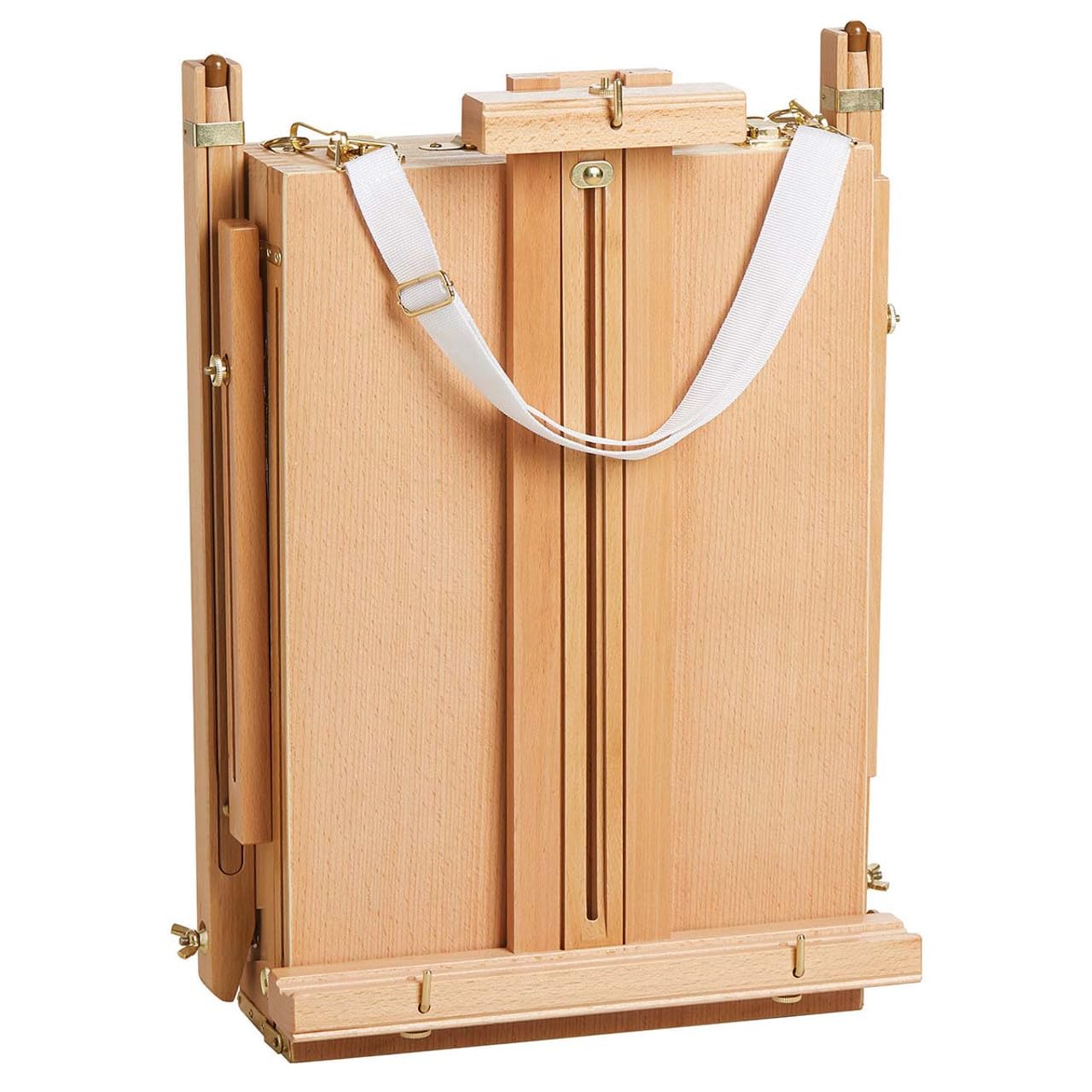 Herrschners Artists Stand-Up Easel - Adjustable Wooden Display Stand for Painting, Drawing & Canvas Art - Perfect for Studio, Classroom & Outdoor Use
