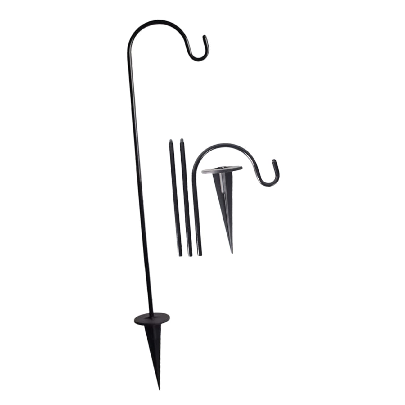 Healeved 2-Pack Adjustable Plant Hooks for Bird Feeders, Flower Baskets & Lanterns - Heavy Duty Garden Hooks for Railings, Posts & Outdoor Decor - Perfect for Patio, Deck & Backyard Organization