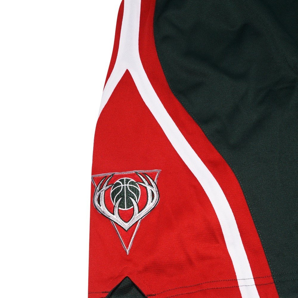 Adidas Milwaukee Bucks NBA Green Authentic On-Court Road Away Climalite Game Shorts for Men - Breathable Basketball Shorts for Training, Games & Casual Wear