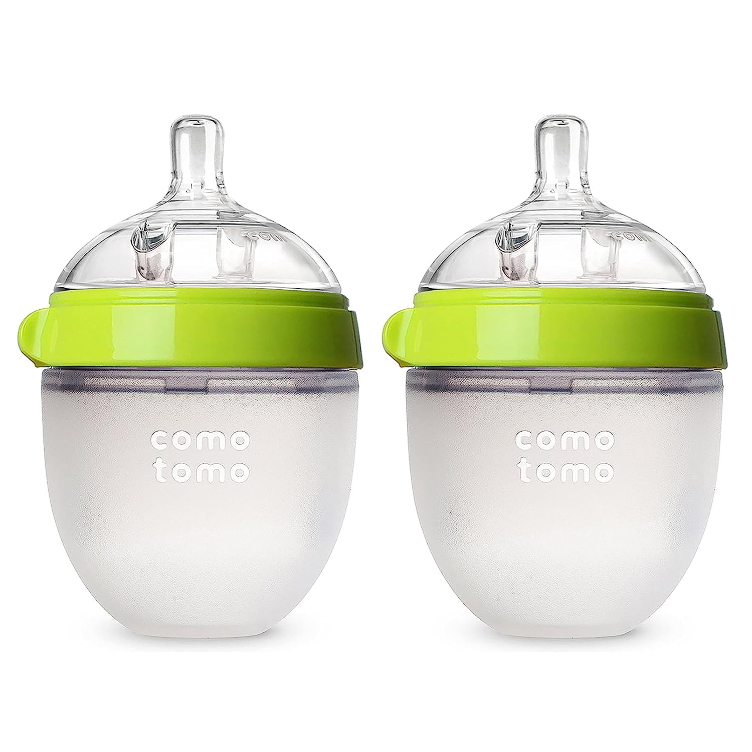 Natural Feel Baby Bottle Double Pack 5 oz - BPA-Free Silicone Bottles for Newborns & Infants - Perfect for Breastfeeding, Formula Feeding & On-the-Go Use