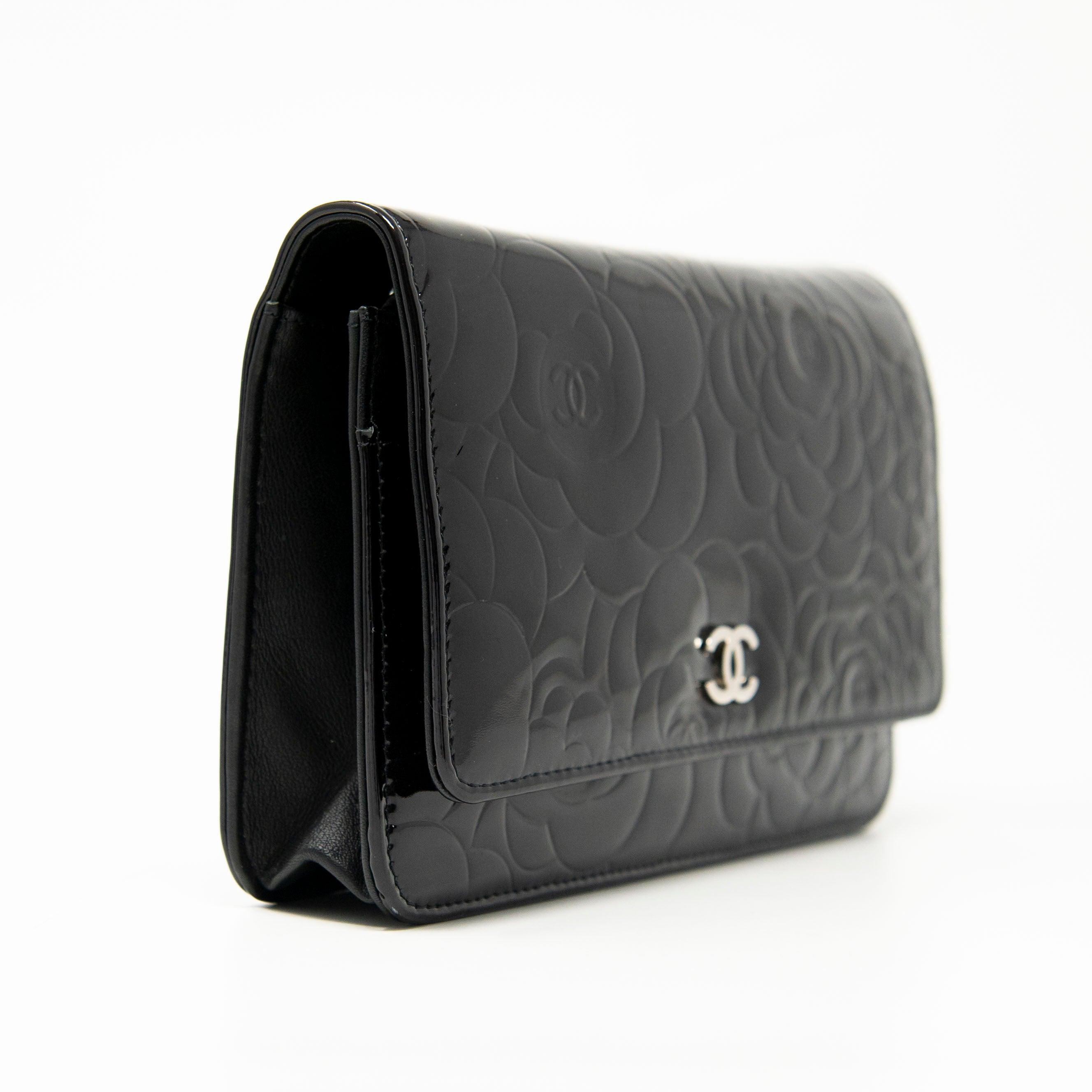 Chanel Black Camellia Wallet On Chain Crossbody Bag - Luxury Designer WOC for Women | Perfect for Evening Parties, Date Nights & Special Occasions