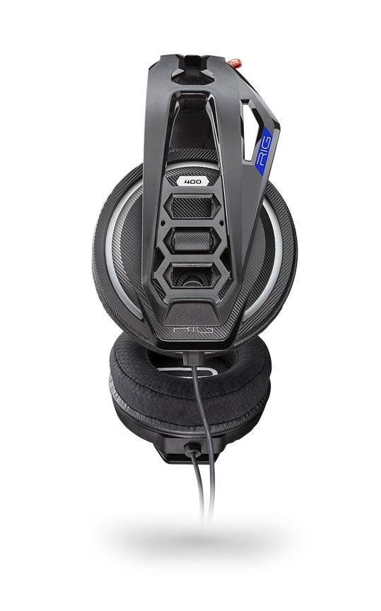 RIG 400 HS Gaming Headset - Wired Over-Ear Headphones with Noise Isolation, 40mm Speakers, Flip-to-Mute Mic for PC, PS4, Xbox One - Perfect for Competitive Gaming & Online Chat