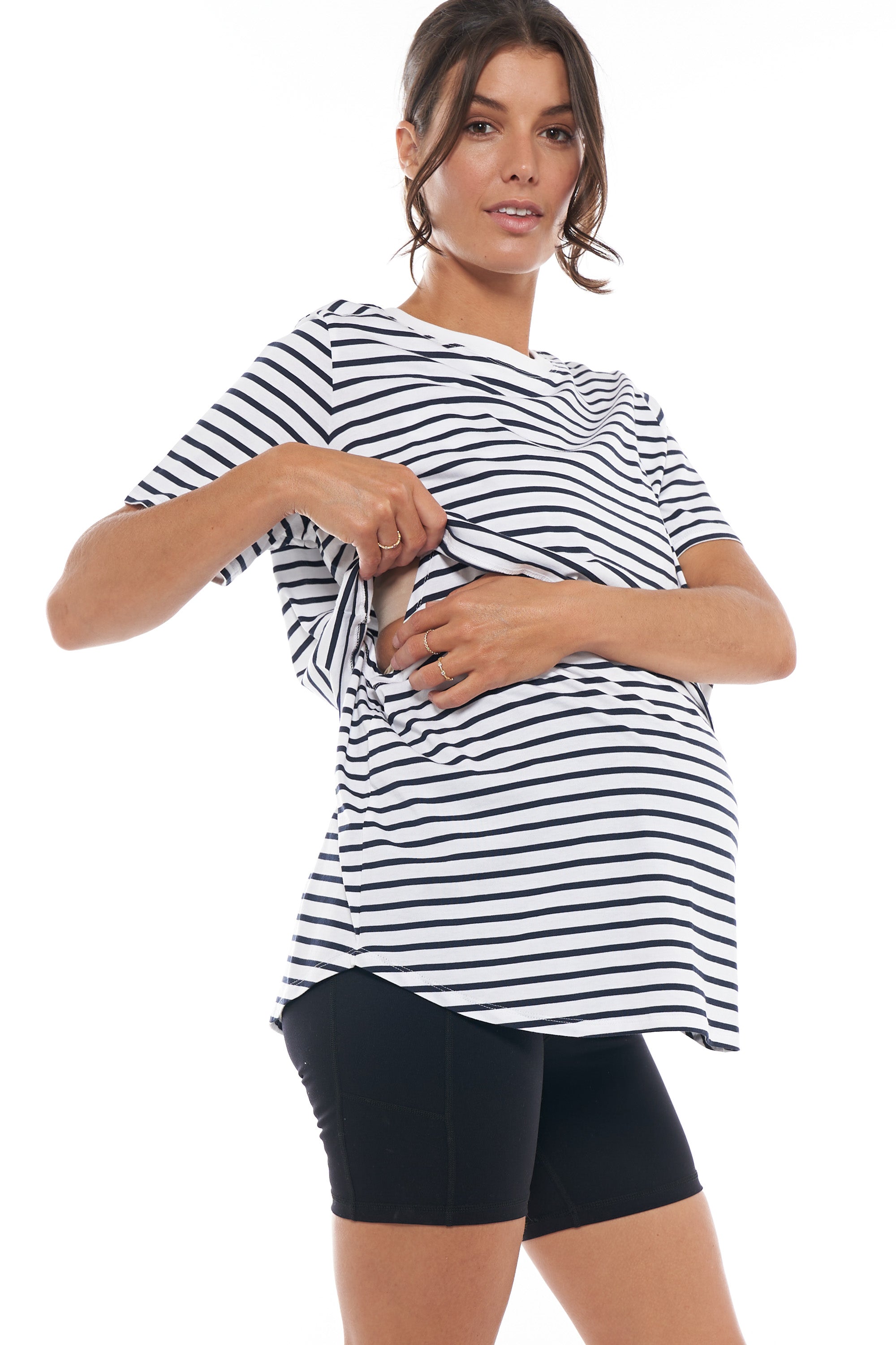 Me And You Nursing Tee - Comfortable Maternity Breastfeeding Shirt for Moms - Perfect for Nursing, Pumping and Bonding with Baby