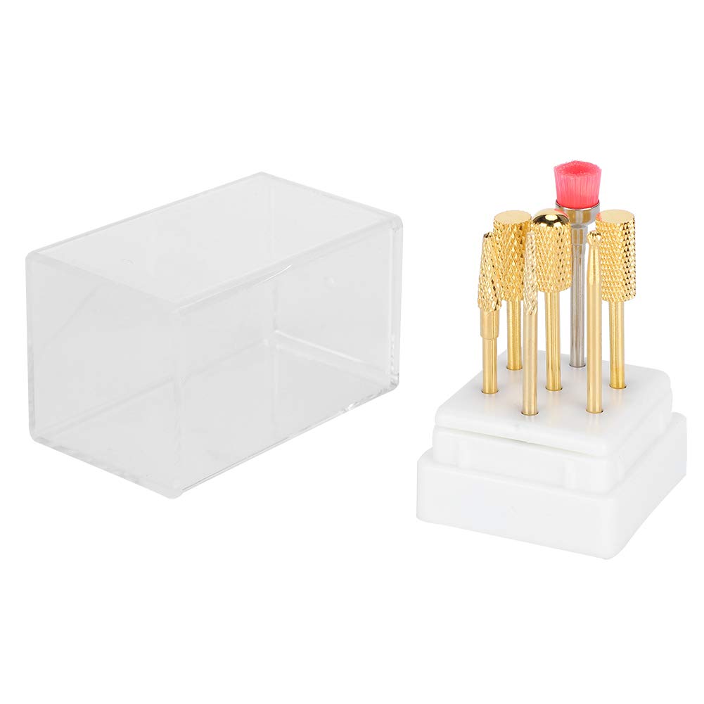 Professional Set of 2 Strong Nail Drill Bits & Grinding Heads for Manicurists - Perfect for Nail Salon, Home Use & DIY Nail Care Enthusiasts