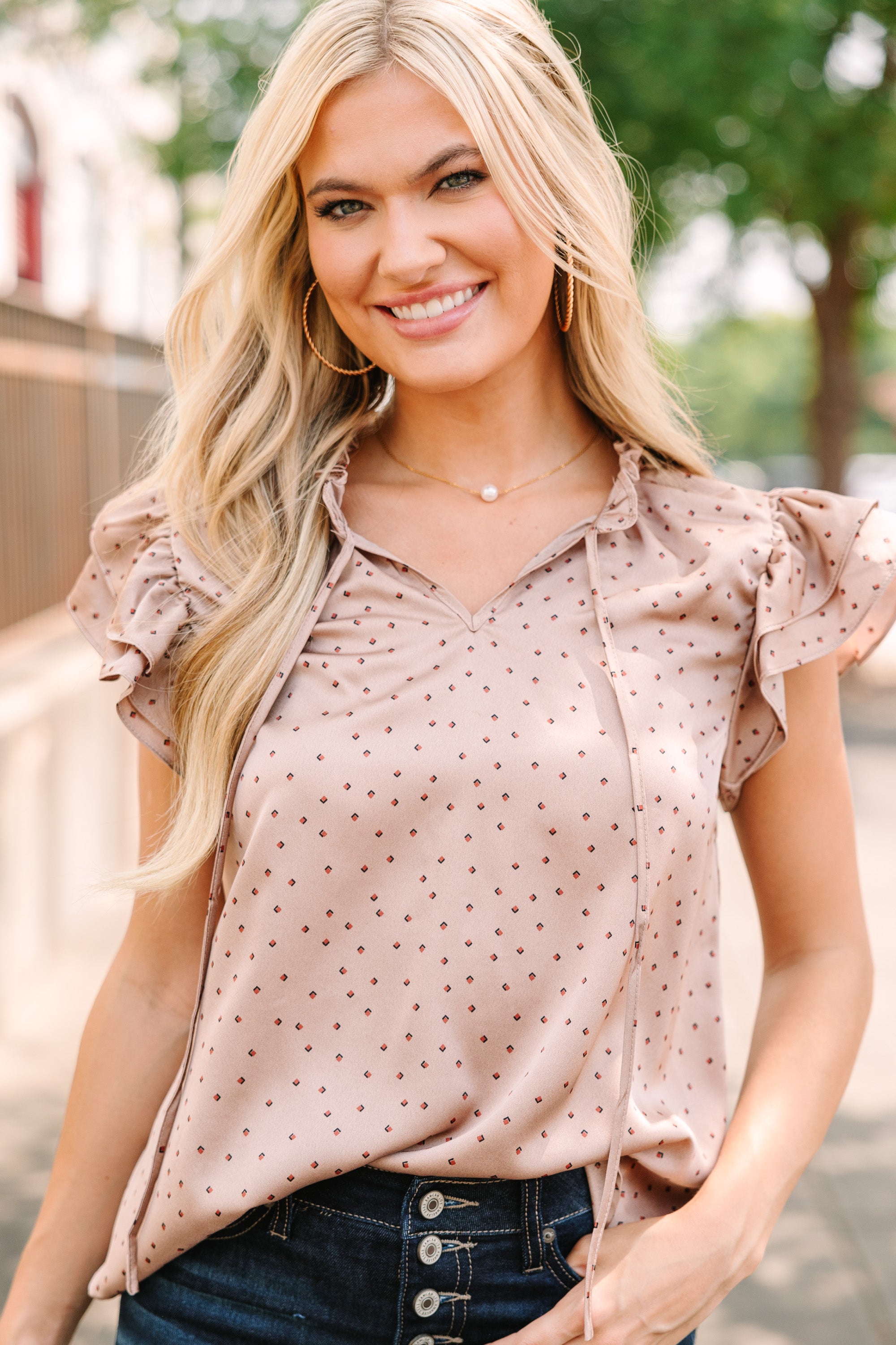 Best Cream White Blouse for Women - Soft Comfortable Elegant Tops - Perfect for Office, Dating & Casual Outfits