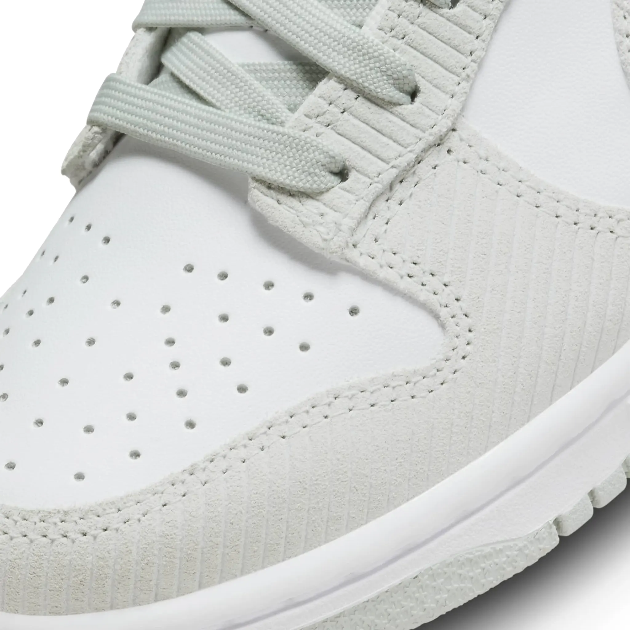 Nike Dunk Low Light Silver Corduroy Women's Sneakers - Comfortable Casual Shoes for Women, Streetwear Fashion & Everyday Wear