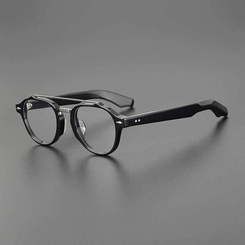 Burke Retro Acetate Glasses Frame - Vintage Style Eyewear for Men & Women | Perfect for Reading, Fashion & Everyday Use