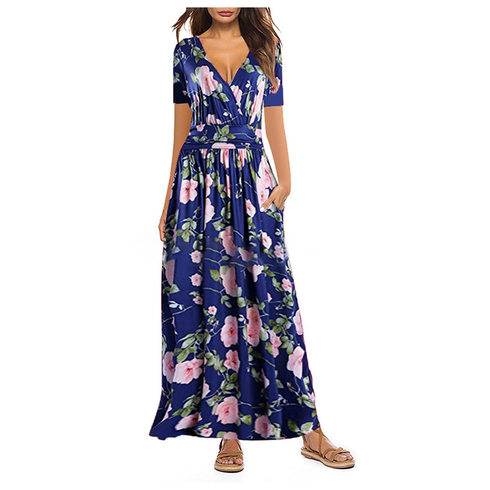 Trendy Women's Maxi Dresses - Casual Loose Elegant Summer Tank Dress for Spring & Summer | Beach, Vacation, Date Night, Outdoor Party