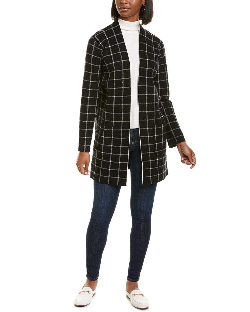 MAXSTUDIO Jacquard Sweater Coat for Women - Elegant Knit Cardigan with Floral Pattern, Warm Winter Outerwear for Office, Date Night and Casual Outings