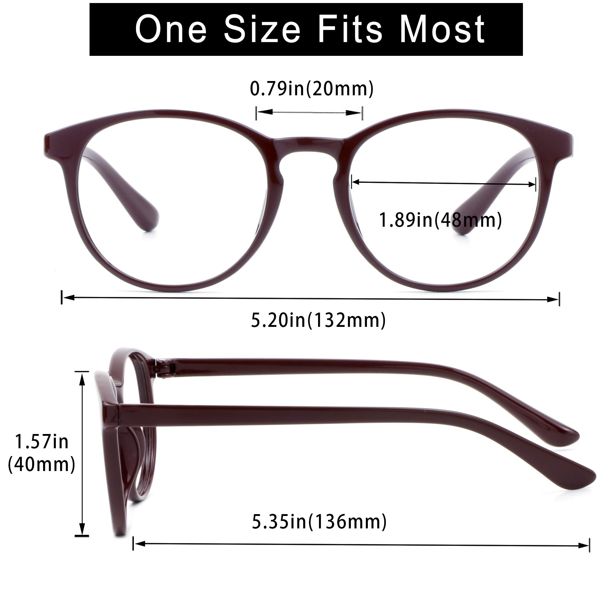 VisionGlobal Blue Light Blocking Glasses for Women - Anti Eyestrain Computer & Reading Glasses with Stylish Frame & Anti Glare - Perfect for Office Work, Gaming & Screen Time