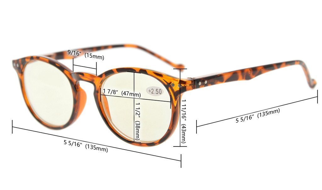 CessBlu Women's Blue Light Blocking Computer Glasses - Round Oval Frame for Reading & Screen Use - Anti Eye Strain for Office, Gaming & Online Classes