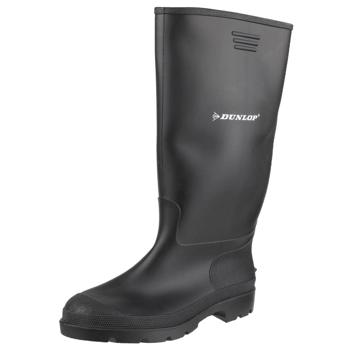 Dunlop Unisex Work Wellingtons Boots - Waterproof Rubber Safety Boots for Men & Women - US Size 8.5 - Ideal for Gardening, Farming, Construction & Outdoor Work