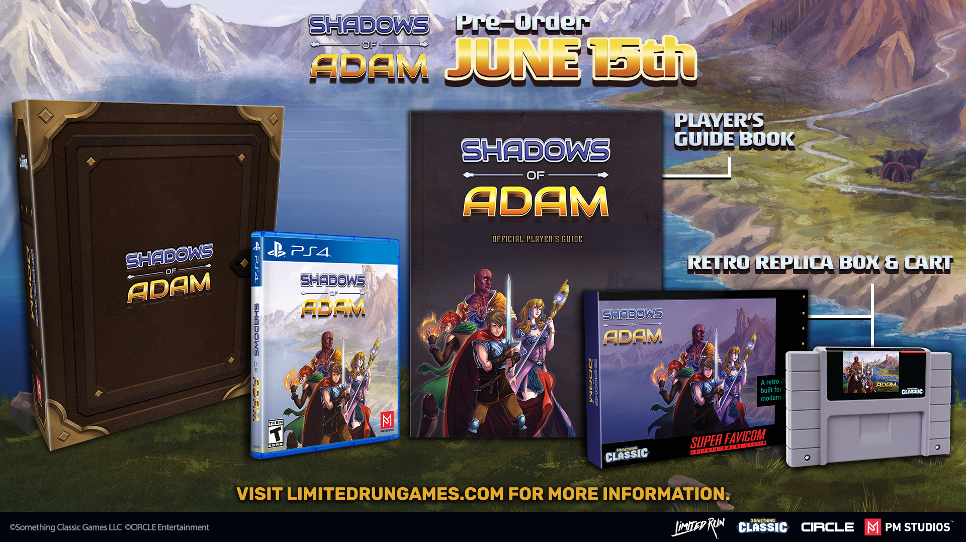 Shadows of Adam Limited Edition PS4 Game - Retro RPG Adventure for PlayStation 4 - Perfect for Classic JRPG Fans & Indie Game Collectors