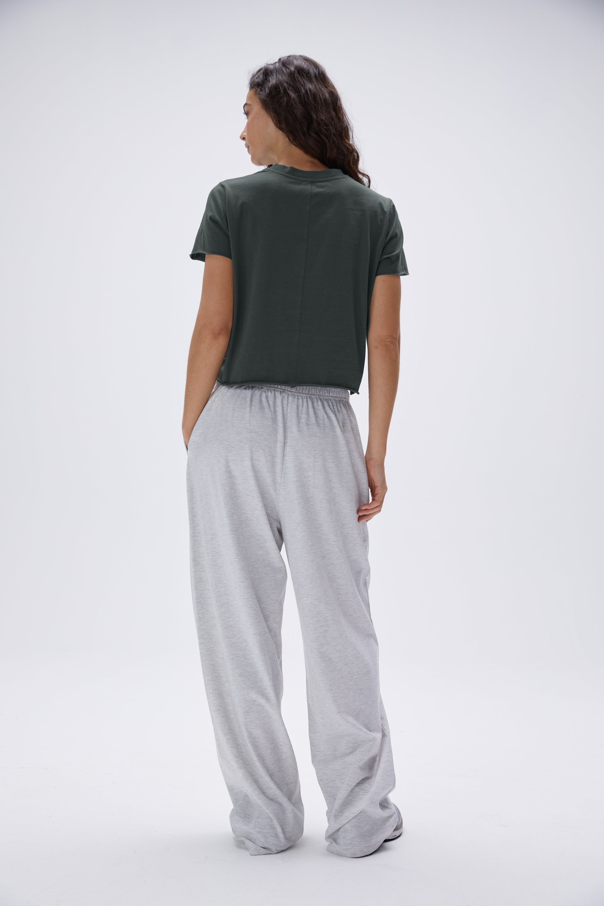Soft & Breathable Modal Cotton Pants for Women - Grey Melange Lounge Pants for Yoga, Sleep & Relaxation at Home