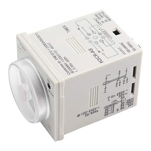 H3CR-A8 Delay Timer Relay 1.2S-300H Knob Control Time Relay 8-Pin 100-240VAC 100-125VDC - Industrial Automation & Electrical Control for HVAC, Motors, Pumps & Lighting Systems