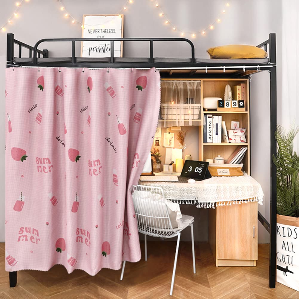 Blackout Bed Canopy for Dorm Bunk Beds - Single Sleeper Privacy Curtain with Dust Protection | Lightproof & Breathable Fabric for College Dormitory, Kids Room & Camping