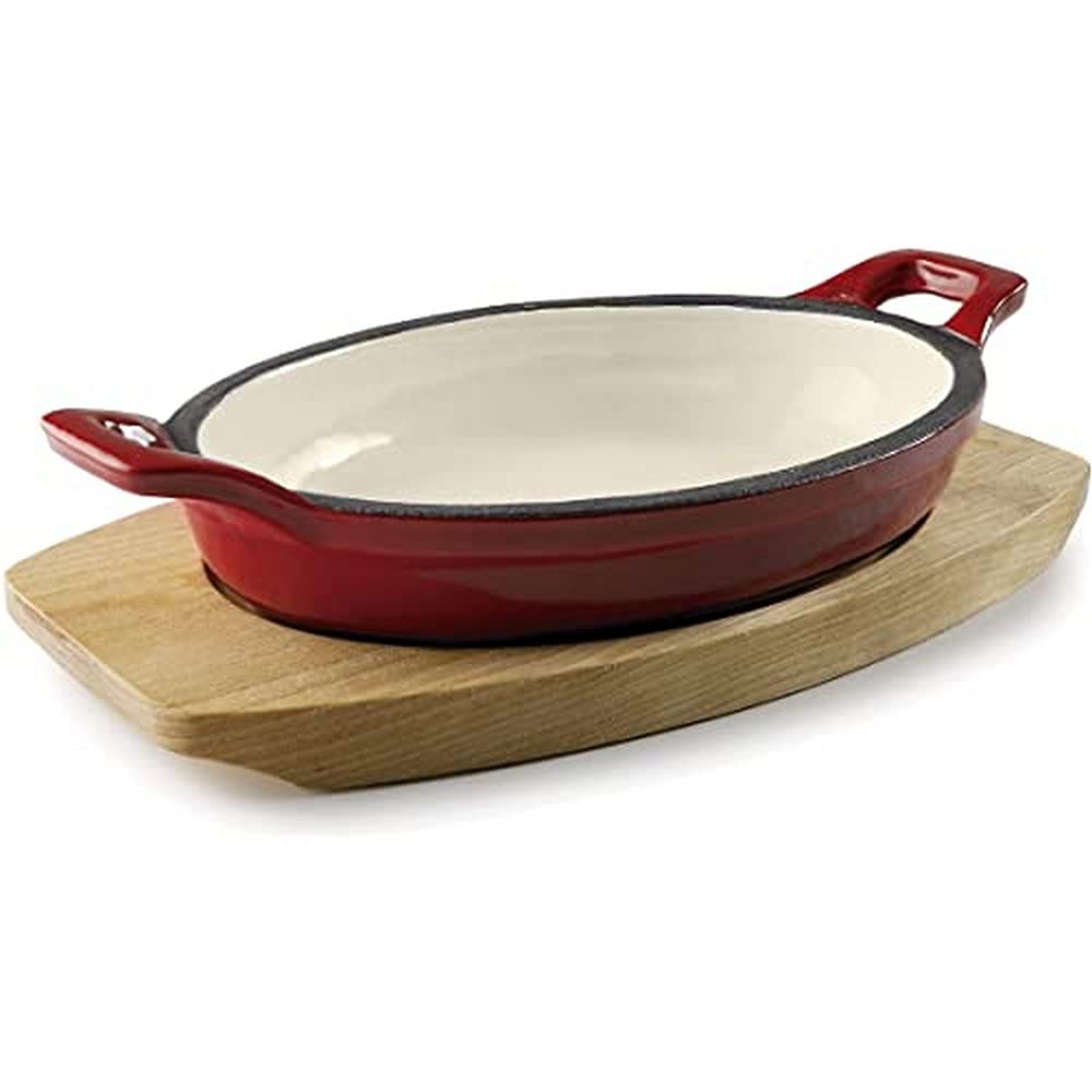 LACOR Magma Red & Grey Oval Saucepan - Non-Stick Cooking Pot with Lid for Kitchen, Stovetop & Induction - Perfect for Sauces, Stews & Slow Cooking