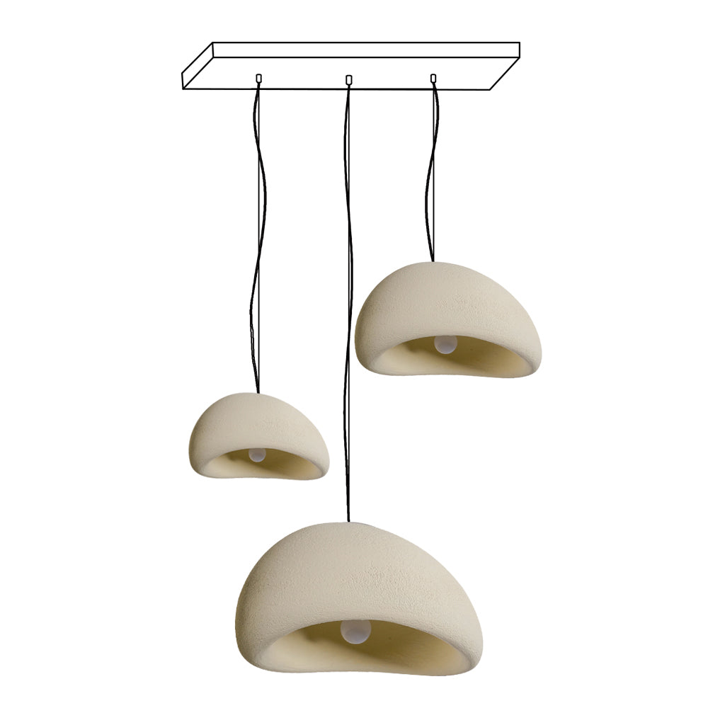 Khmara Rough Combination Chandelier - Modern Industrial Ceiling Light Fixture for Dining Room, Living Room & Bedroom Decor