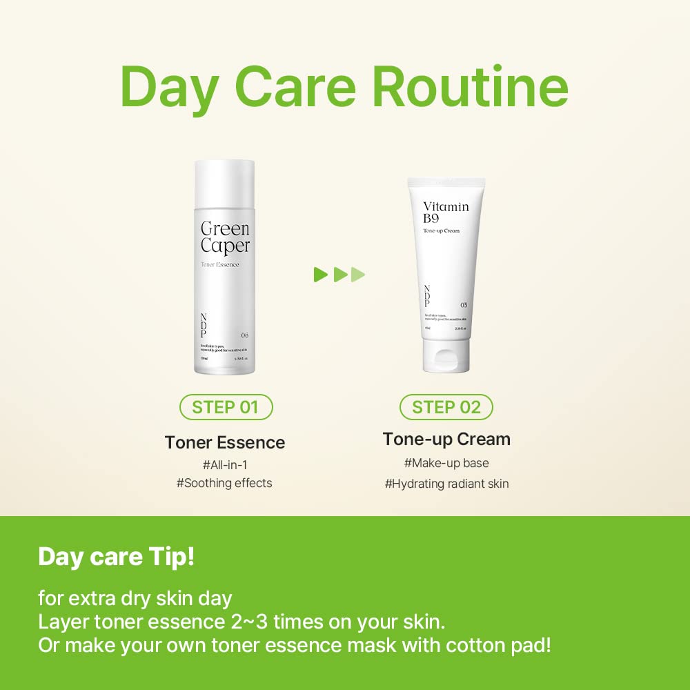 24hrs Relaxing Project from NDP (Mliky Toner Essence, CICA Bio Gel Moisturizer, Vitamin B9 Tone up Cream) - Hydrating, Soothing Korean Skincare for Glass Skin | Daily Moisturizing Routine, Night Care, Sensitive Skin Relief
