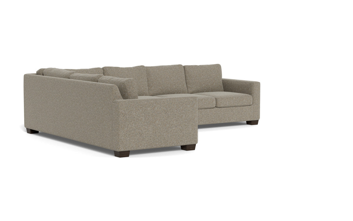 Track 121 Left Corner Sectional Sofa - Modern L-Shaped Couch for Living Room, Family Room & Home Theater - Comfortable Fabric Sectional with Chaise Lounge