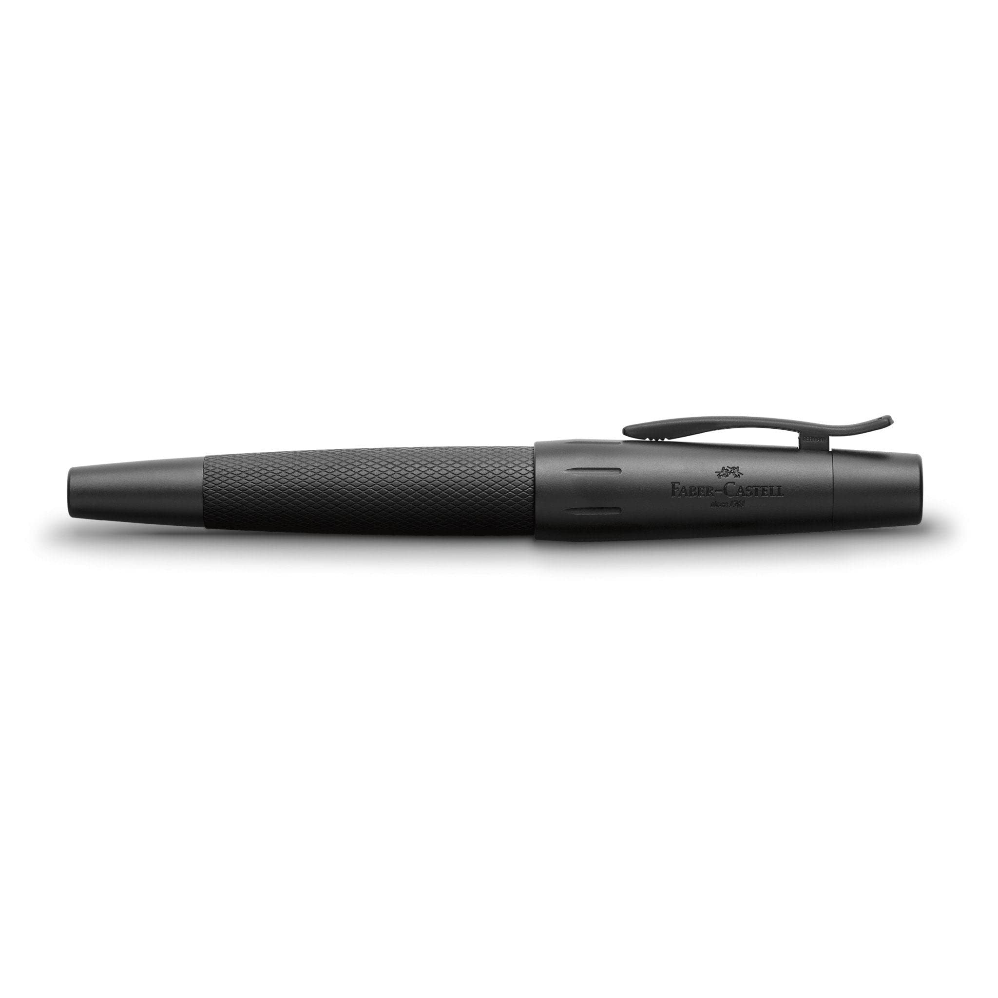 Faber-Castell E-Motion Pure Black Rollerball Pen - Premium Writing Instrument for Professionals & Students - Perfect for Office, School & Signature Documents