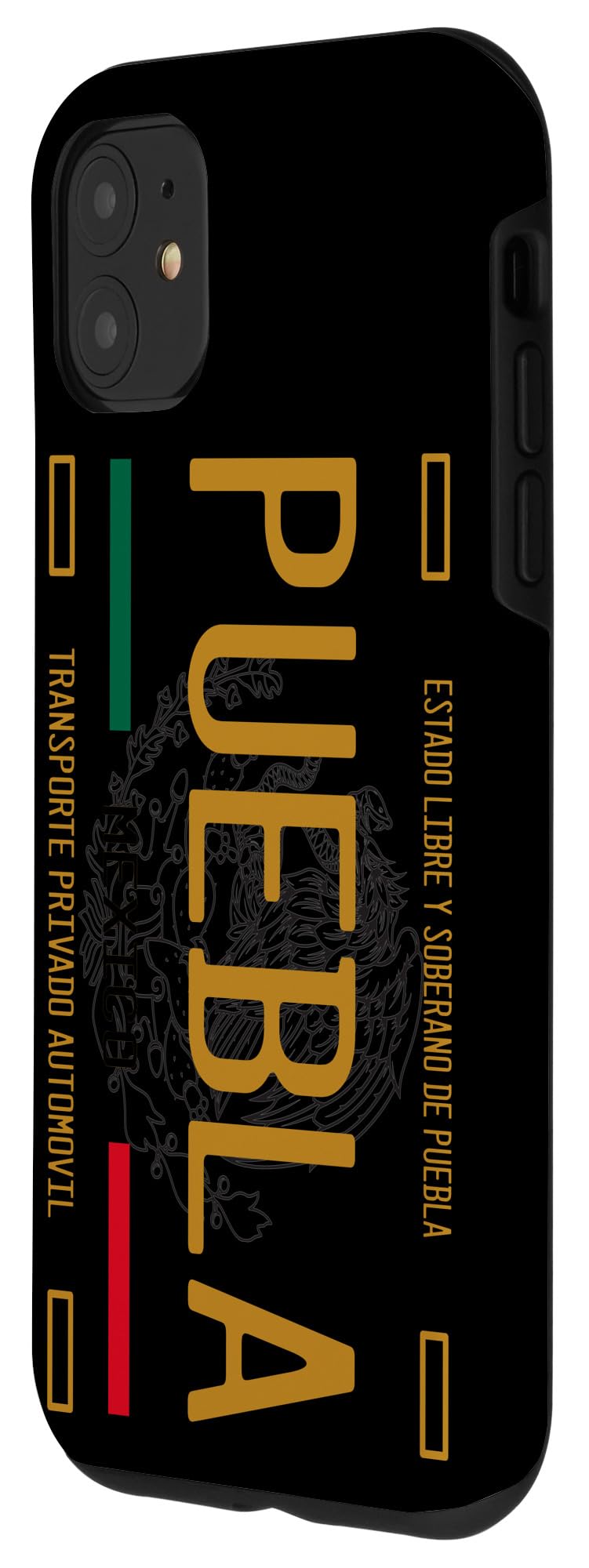 iPhone 11 Phone Case with Poblano Puebla License Plate Design - Durable Protective Cover for Everyday Use, Travel & Commuting